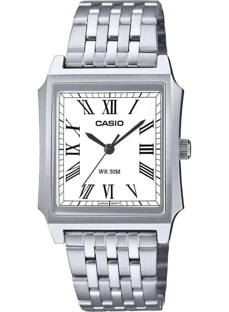 ساعة Casio رجالية MTP-B190D-7BVEF ستانلس ستيل – مقاومة للماء – تصميم أنيق